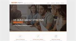 Desktop Screenshot of factorycreative.com